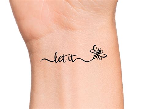 let it be tatuaje|The Meaning of Let It Be Tattoo A Symbol of Peace。